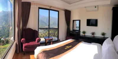 带阳台豪华双人间 — Muong Hoa View Hotel